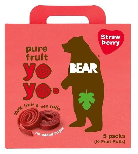 Bear Yoyos Jordgubbe Multipack 5 X 20g