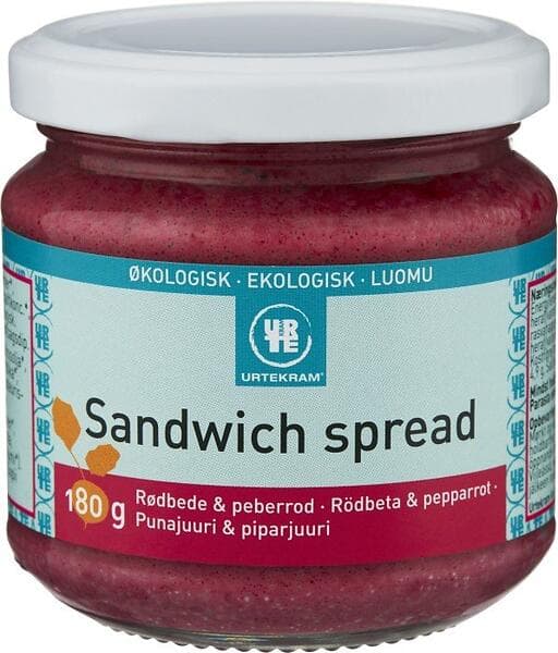 Urtekram Sandwich Spread Rödbeta & Pepparrot 180g