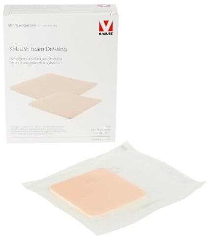 Kruuse Foam Dressing 10x10cm 10st Steril