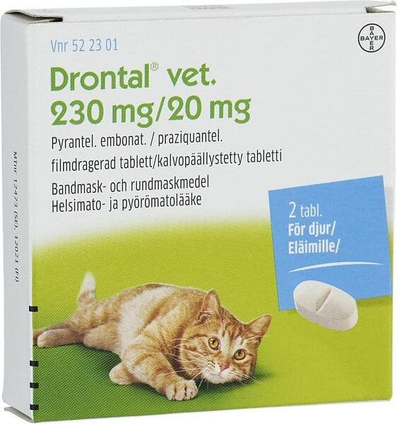 Vetoquinol Drontal Vet. Filmdragerad Tablett 230mg/20mg 2st