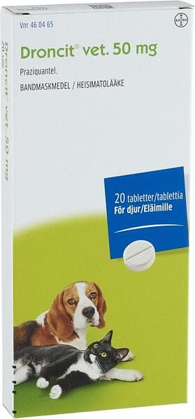 Droncit Vet. Tablett 50mg 20st