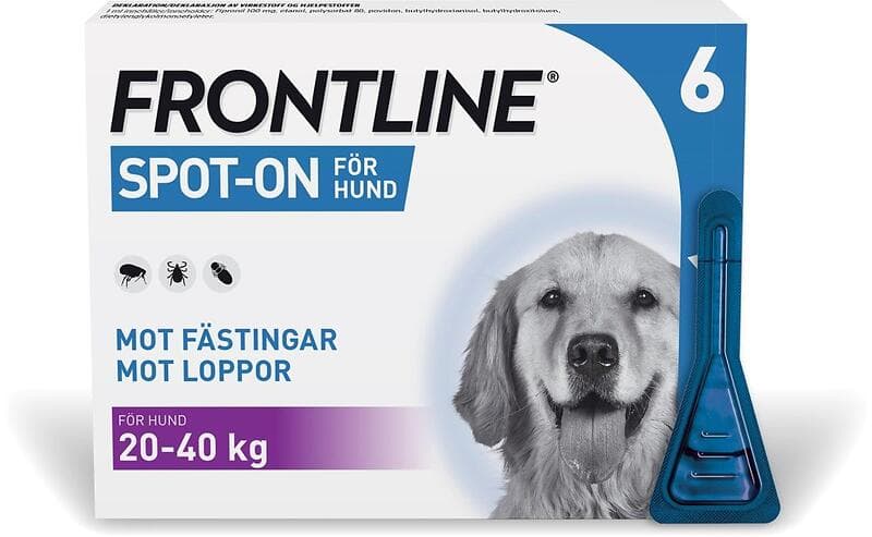 Frontline Vet. Spot-on Hund Lösning 100mg/ml 6x2,68ml