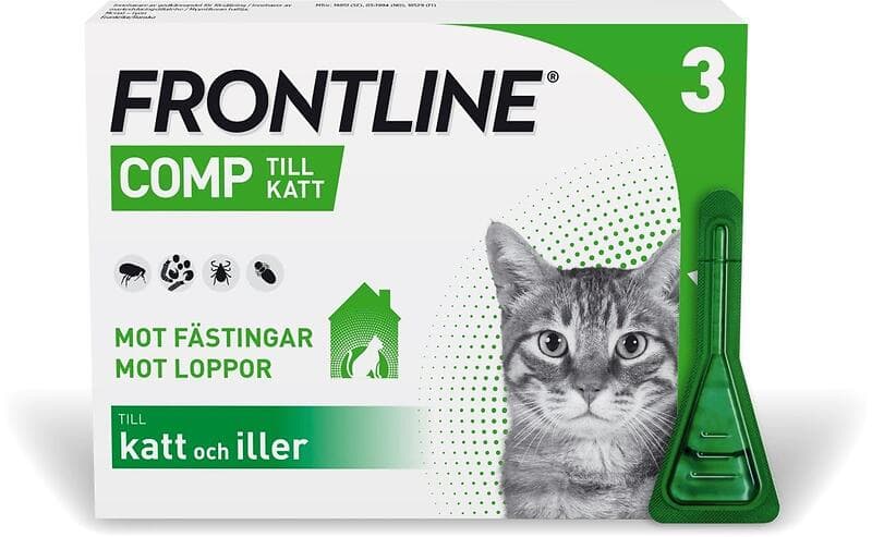 Frontline Comp Spot-on Katt Lösning 50mg/60mg 3x0,5ml