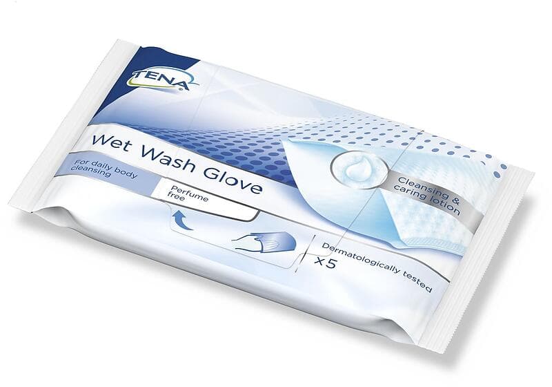 Tena Wet Wash Glove 5st