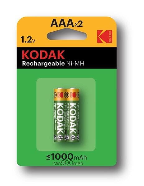 Kodak Rechargable AAA-batterier 2-pack