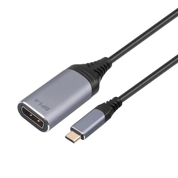 NÖRDIC 4K@120Hz USB C - DisplayPort M-F Adapter 0,2m