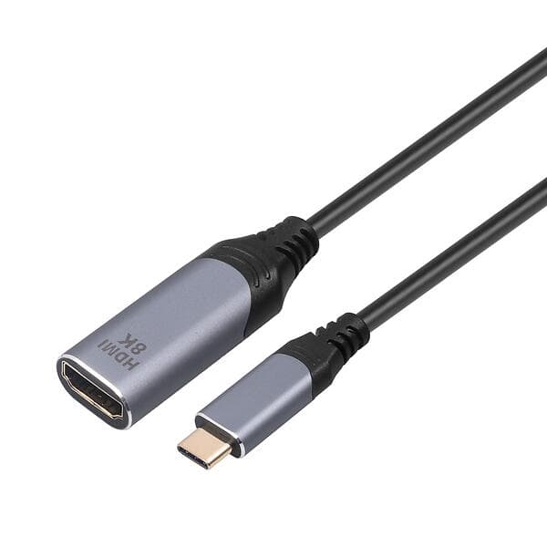 NÖRDIC 4K@120Hz USB C - HDMI M-F Adapter 0,2m