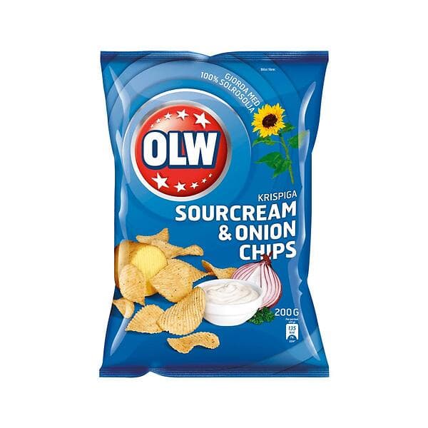 OLW Sourcream & Onion 175g