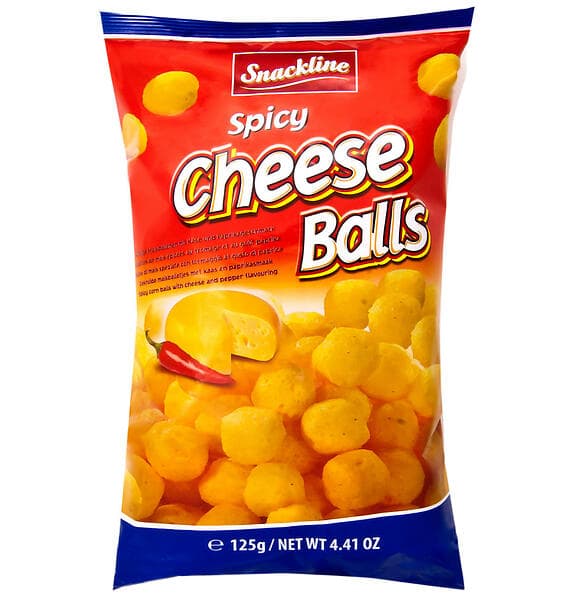 Snackline Spicy Cheese Balls 125g