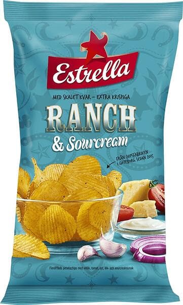 Estrella Ranch & Sourcream 175g