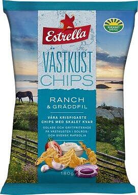 Estrella Västkustchips Ranch & Gräddfil 180g