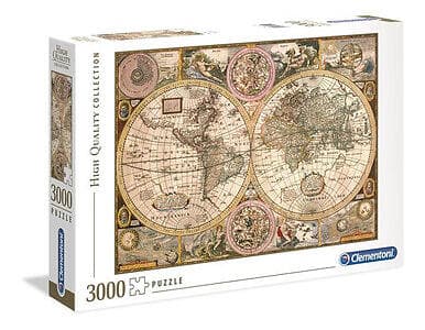 Clementoni Old Map Puslespill 3000 Bitar