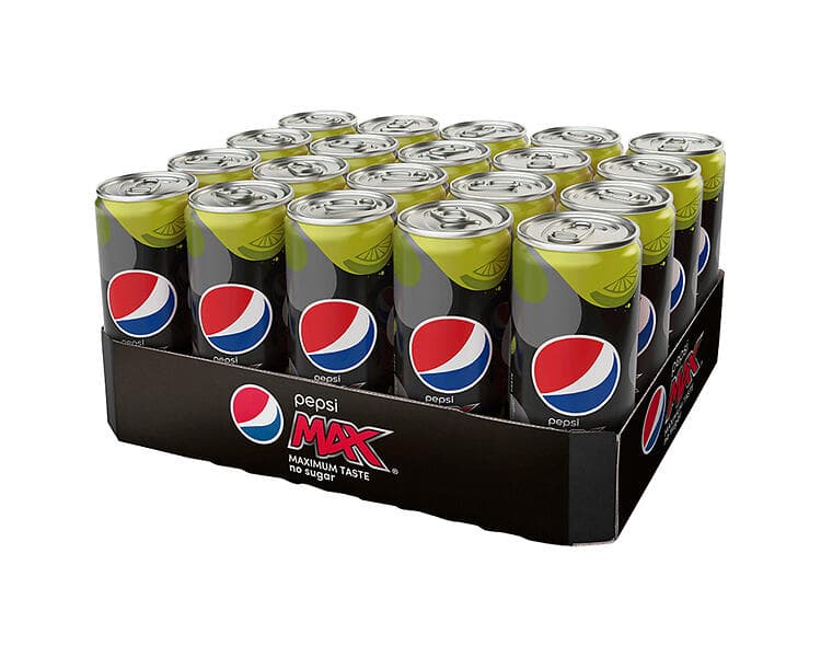 Pepsi Max Lime Burk 0,33l 20-pack