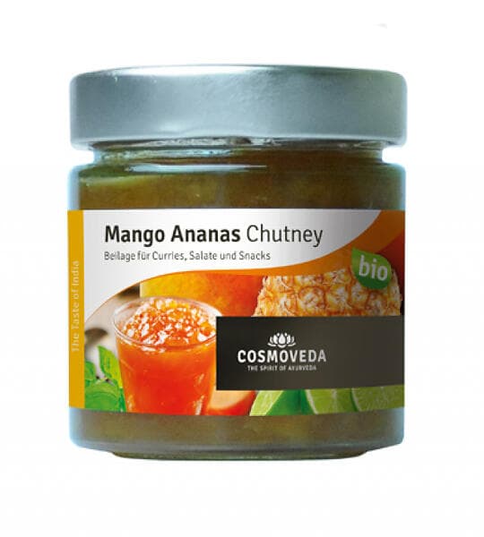 Cosmoveda Chutney Ananas ekologisk 225g