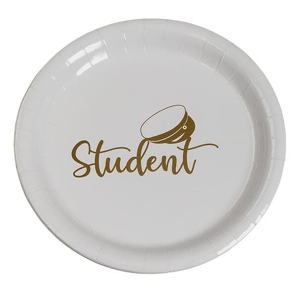 Hisab Joker Papperstallrikar Student Gold 8-pack
