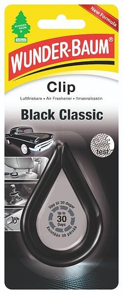 Wunder-Baum Clip Clips Black Classic