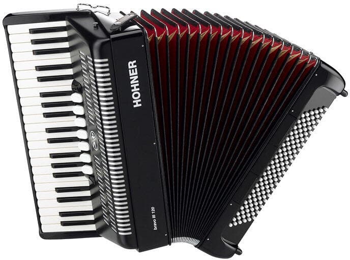 Hohner Bravo III 120 black (SilentKey)