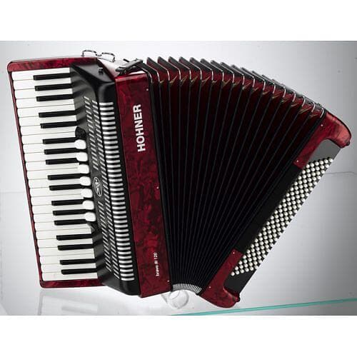 Hohner Bravo III 120 red (SilentKey)