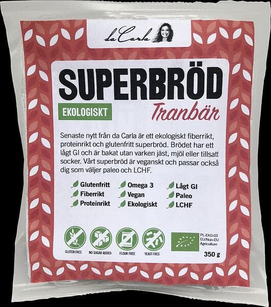 Da Carla Superbröd Tranbär 350g