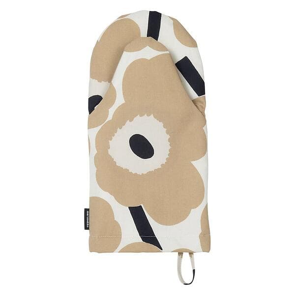 Marimekko Pieni Unikko Grytlapp Vit, Svart, Beige (31.5x15cm)