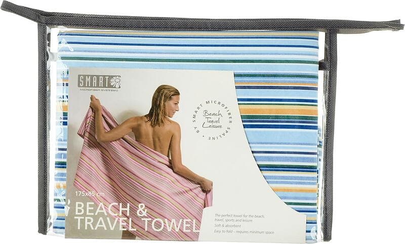Smart Microfiber Beach & Travel Badlakan Blå (175x85cm)