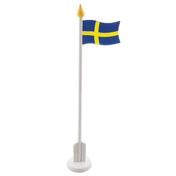 Victoria's Design House Bordsflagga Svenska Flaggan Trä