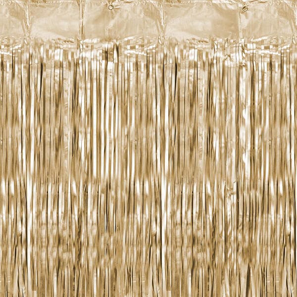 PartyDeco Guld Draperi 250x90cm