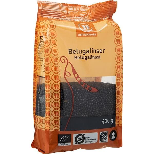 Urtekram Belugalinser 400g