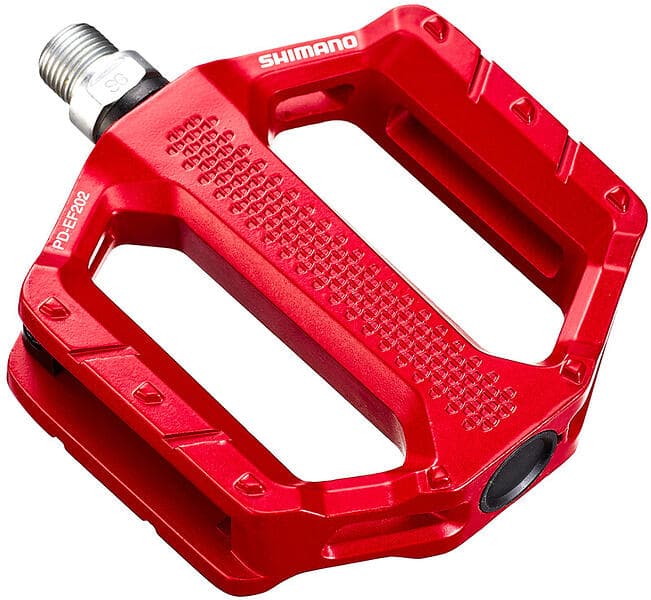 Shimano Pedaler flat för Explorer PD-EF202 Röd