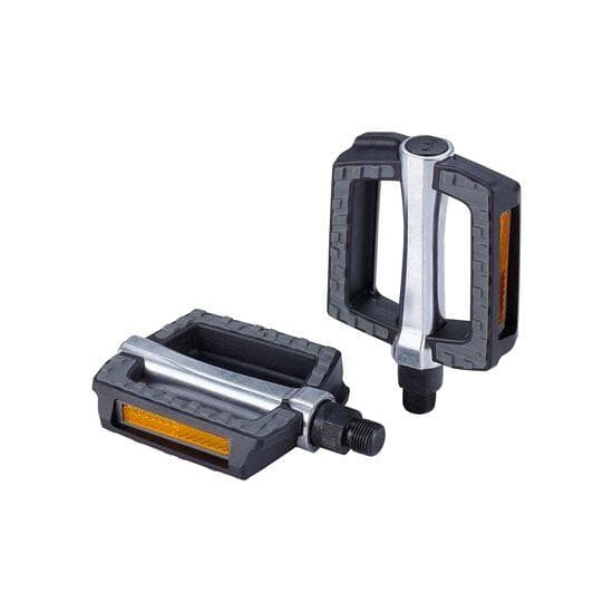 BBB Cykelpedaler SteadyRest Pedaler CrMo axel 9/16 (Svart) / grå