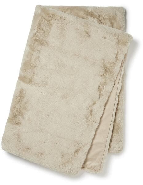 Skinnwille Pläd Fluffy Beige (180x120cm)