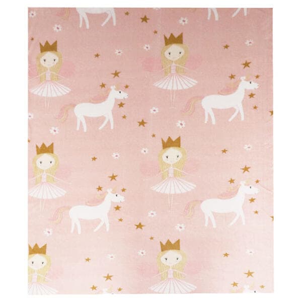 Nina Royal Nellie Enhörning Pläd Rosa (130x150cm)