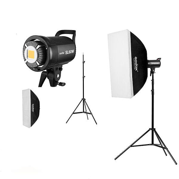 Godox Belysningpaket LED SL60W Dubbel 60x60cm