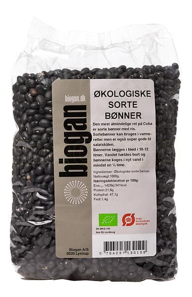 Biogan Svarta Bönor 1kg