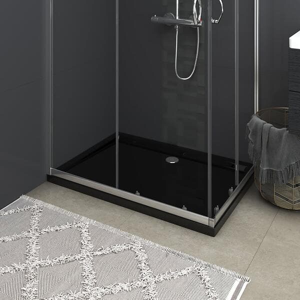 vidaXL Duschkar 148915 Rektangulärt ABS 70x100cm (Svart)