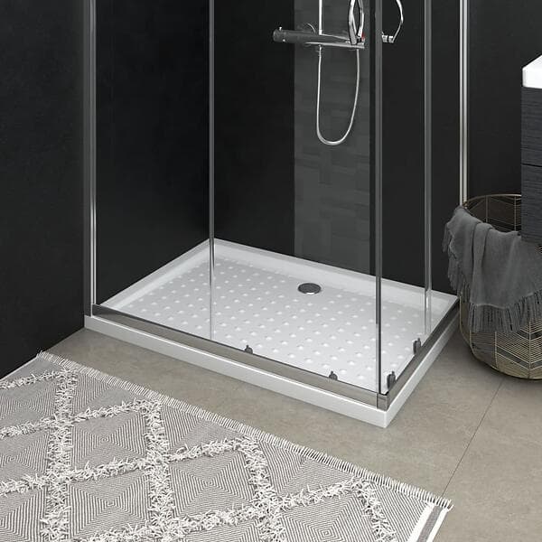 vidaXL Duschkar 148899 med Prickar ABS 70x100cm (Vit)