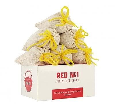 Red No.1 Fragrance Bags with Red Cedar Wood 6-pack