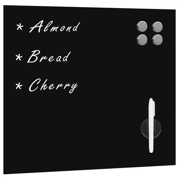 vidaXL Wall Mounted Magnetic Board Glass 50x50cm