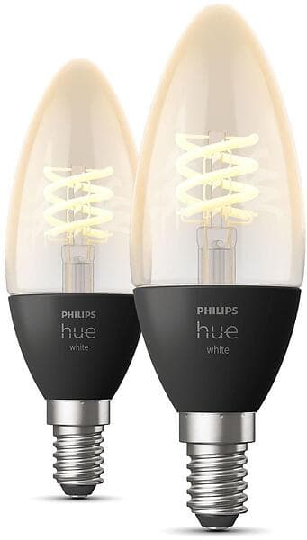 Philips Hue Filament LED E14 Candle 2100K 300lm 4,5W 2-pack (Dimbar)