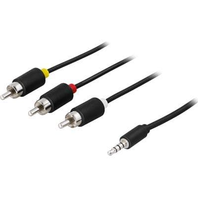 Deltaco 3.5mm - 3RCA 10m