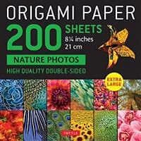 Origami Paper 200 Sheets Nature Photos 8 1/4' (21 Cm)