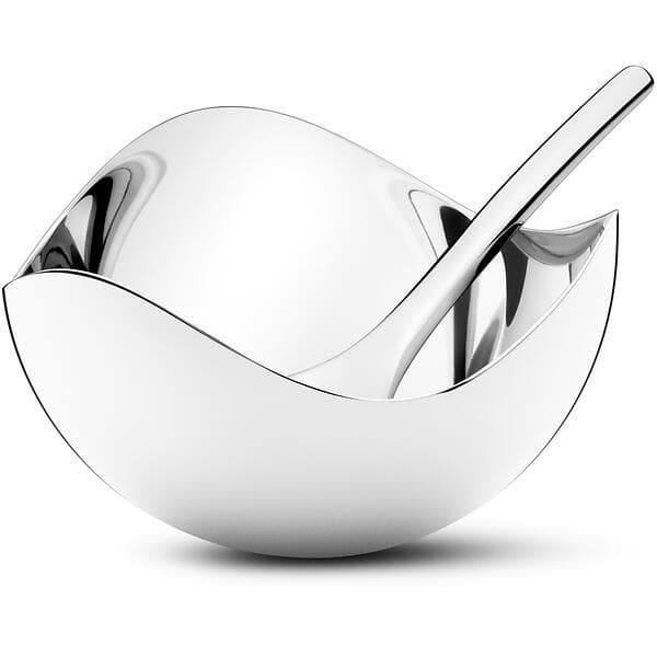 Georg Jensen Bloom sked med Saltskål 7cm