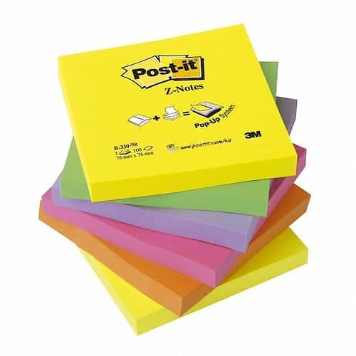 Post-It Z-Block Rainbow 76x76mm