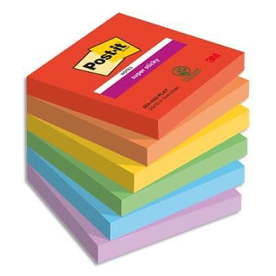 3M Post-It Super Sticky Playful 76x76mm