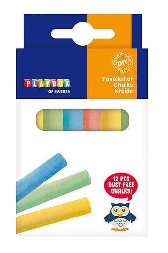Playbox Tavelkritor Färg 12-pack
