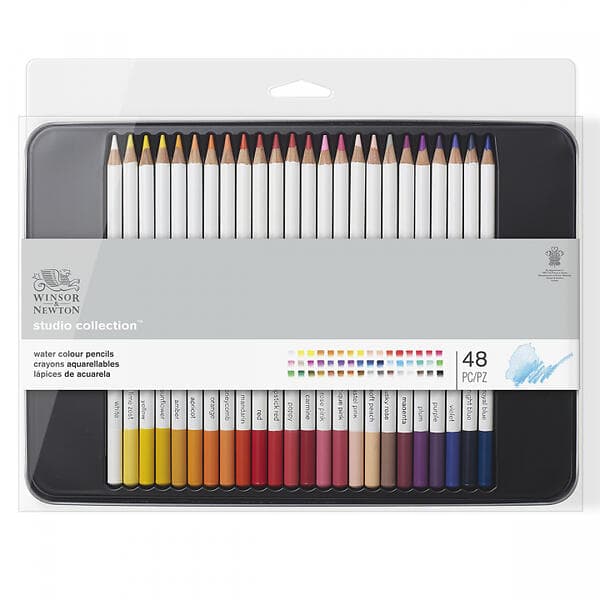 Winsor & Newton & Studio Collection Akvarellpennor 48-set