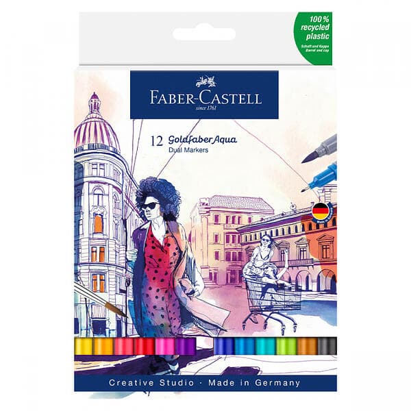 Faber-Castell Goldfaber Aqua Dual Marker 12-set