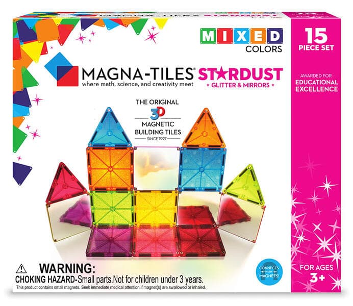 Magna-Tiles Stardust 15-Piece Set