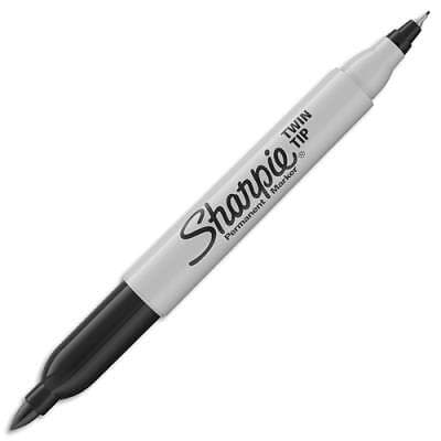 Sharpie Twin-tip Marker (Svart)