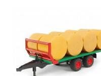 Bruder Bale Transport Trailer with 8 Round Bales 02220